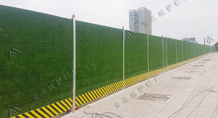 草皮围挡人工仿真草皮围(图1)