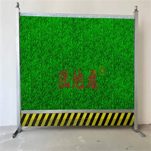 地下车库入口的弧形施工围挡能用陆地龙产品定制吗